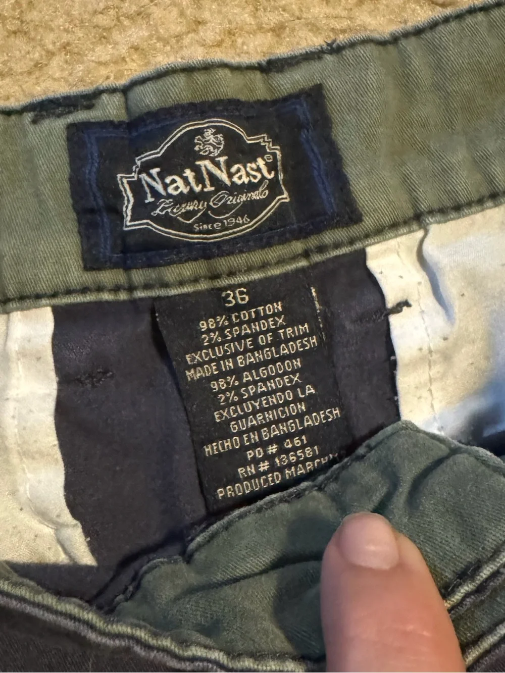 Nat Nast Deep Navy Flat-Front Shorts